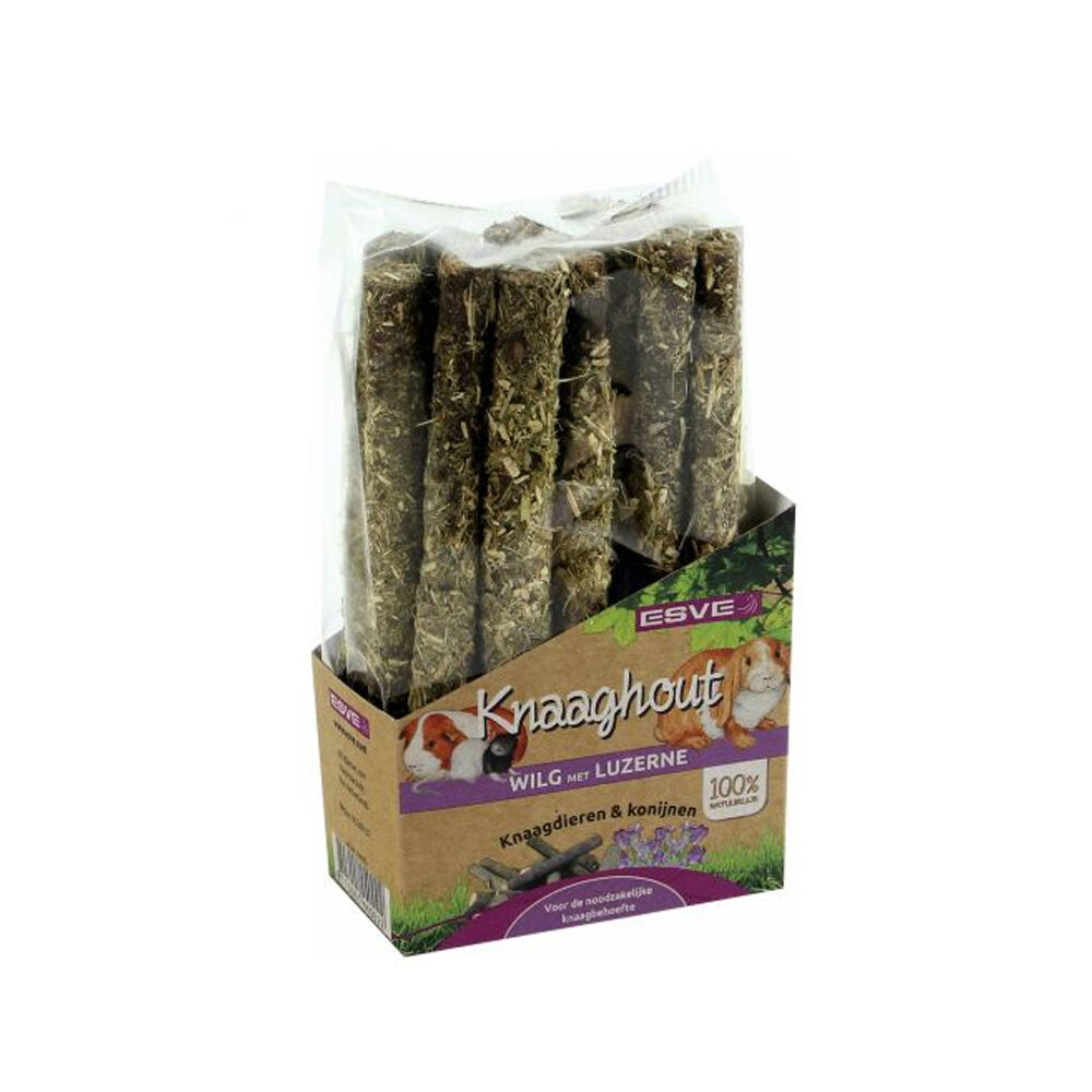 Esve Nageholz Weide mit Luzerne - 100 g von Esve
