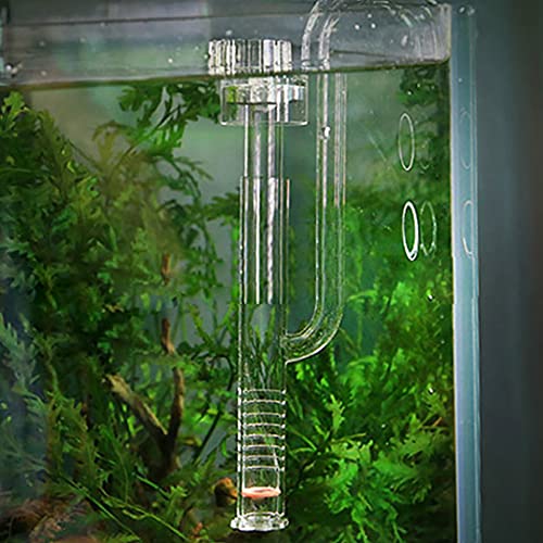 Esyogen Glas Aquarien Oberflächenabschäumer 17mm für 16mm Wasserleitung Aquarium Wasseroberfläche Skimmer Filterrohr Oberflächenabsauger,für Aquariengröße 100-120cm von Esyogen