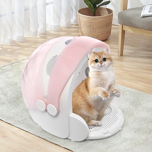 Esyogen Trockenbox für Haustiere Zusammenklappbare 360° Luftstrom Trockenmaschine für Katzen und Hunde, 25-43℃ Temperaturregelung, Touchscreen automatische Pet Dryer, Rosa Esyogen Trockenbox für Haustiere Zusammenklappbare 360° Luftstrom Trockenmaschine für Katzen und Hunde, 25-43℃ Temperaturregelung, Touchscreen automatische Pet Dryer, Rosa von Esyogen