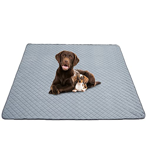 Eterish Wiederverwendbare, waschbare Urinierunterlagen für Hunde, Größe L/XL, 91,4 x 104,4 cm, 2 Stück, saugfähige Haustier-Welpen-Trainingspads rutschfest, wasserdicht, für Hunde, auslaufsicher von Eterish