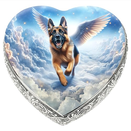 Individuelle Hundeurnen für Asche, groß, mittel und klein, Deutscher Schäferhund, individuelle Haustierurnen für Hunde, Urnen für Asche und Urnen für Haustiere, Regenbogenbrücke, Gedenkgeschenke, von Eternal Elegance