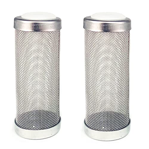 2 Stück Filter Guard, Edelstahlfilter Aquarium, für Schutz Fliessen Fisch Garnele(12mm, Silber) von Eterspr