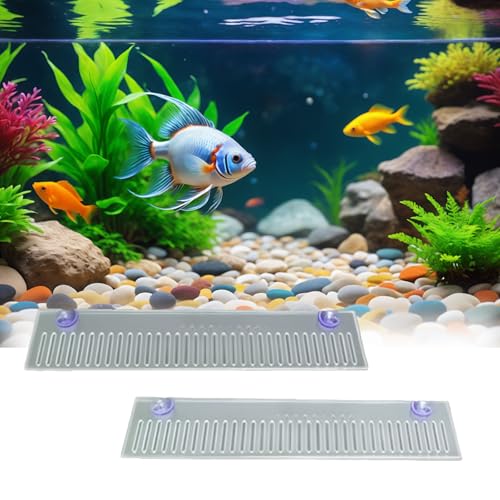 Eterspr 2 Stücke Acryl Aquarium Kamm, Überlaufkamm, Acryl Flow Wehrkamm Aquarium, für Aquariumpumpen im Aquarium (mit Saugnapf) von Eterspr