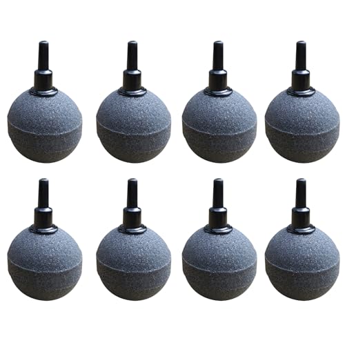 Eterspr 8 Stück Aquarium Luftstein Ball, Aquarium Luftausströmer, Aquarium Luftstein, 4mm / 8mm Schlauch Anschließbar, für Teiche, Aquarien und Fisch Tank Eterspr 8 Stück Aquarium Luftstein Ball, Aquarium Luftausströmer, Aquarium Luftstein, 4mm / 8mm Schlauch Anschließbar, für Teiche, Aquarien und Fisch Tank von Eterspr