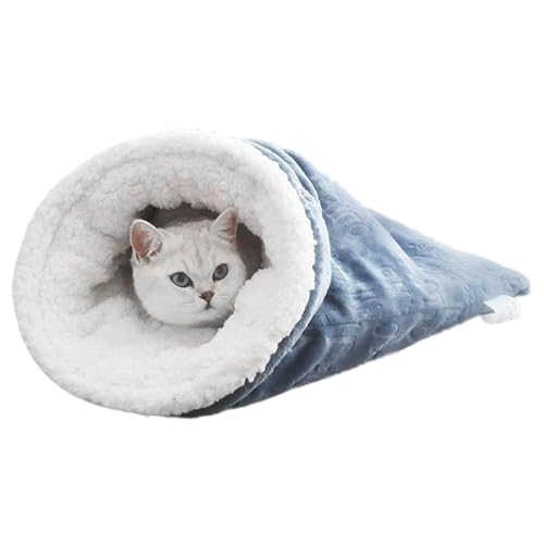 Eteslot Cozy Cat Sleeping Bag for Indoor Cats, Warming Cat Bed,Soft Plush Large Cat Sack, Winter Cat Sleeping Bag, Cat Bed Cave 360°Wrap Comfortable Eteslot Cozy Cat Sleeping Bag for Indoor Cats, Warming Cat Bed,Soft Plush Large Cat Sack, Winter Cat Sleeping Bag, Cat Bed Cave 360°Wrap Comfortable von Eteslot