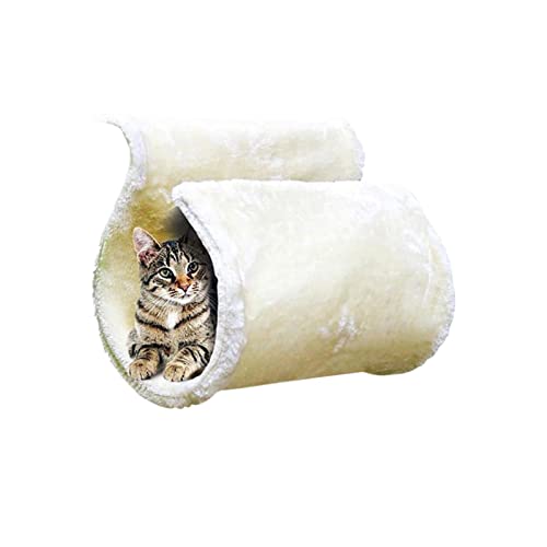 Eteslot Deluxe Katzen-Heizkörper-Bett, weiße Katzen-Hängematte, Warmer Kätzchen-Welpen-Betten-Korb, waschbare Katzen-Heizkörper-Hängematte mit starkem Rahmen, Winter-Geschenk von Eteslot