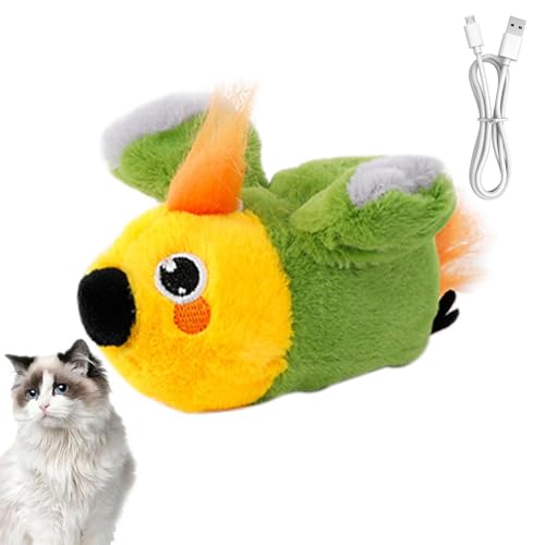 Interaktives Katzenspielzeug - Simulierter Zwitschernder Vogel, Elektrisch Flatternd, Flappy Bird Cat Toy von Eteslot