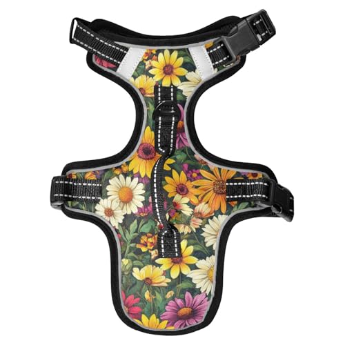 Beauty Spring Reflektierende Westen für große Hunde mit bunten Blumen, für Französische Bulldogge, Wandern, Essentials, Tierweste für Hunde mit Griff, chalecos para Perros, Größe M Beauty Spring Reflektierende Westen für große Hunde mit bunten Blumen, für Französische Bulldogge, Wandern, Essentials, Tierweste für Hunde mit Griff, chalecos para Perros, Größe M von EtherSpher