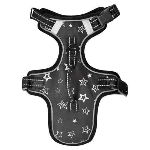 Black Star Hundegeschirr, reflektierend, personalisierbar für Retriever, wasserdicht, mit Griff, Chaleco para perro, Größe M Black Star Hundegeschirr, reflektierend, personalisierbar für Retriever, wasserdicht, mit Griff, Chaleco para perro, Größe M von EtherSpher