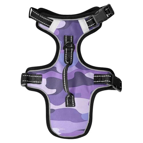 Chalecos Para Perros Hundegeschirr, reflektierend, für Hunde, Wandern, Kontrolle, Katzengeschirre mit Griff, Größe M, Violett Chalecos Para Perros Hundegeschirr, reflektierend, für Hunde, Wandern, Kontrolle, Katzengeschirre mit Griff, Größe M, Violett von EtherSpher