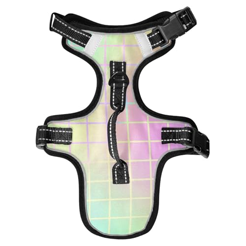 Chalecos para Perros Hundegeschirr, buntes Laserdesign, reflektierend, für französische Bulldogge, Arbeiten, wasserdicht, mit Griff, Größe M Chalecos para Perros Hundegeschirr, buntes Laserdesign, reflektierend, für französische Bulldogge, Arbeiten, wasserdicht, mit Griff, Größe M von EtherSpher