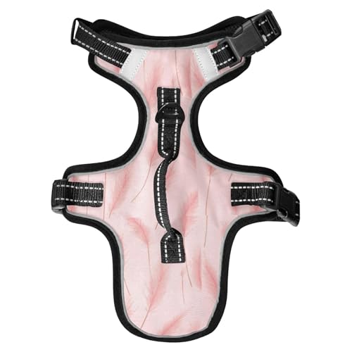 Chalecos para Perros Hundegeschirr, romantisch, reflektierend, für Labrador, Arbeiten, wasserdicht, mit Griff, Größe M, Rosa von EtherSpher