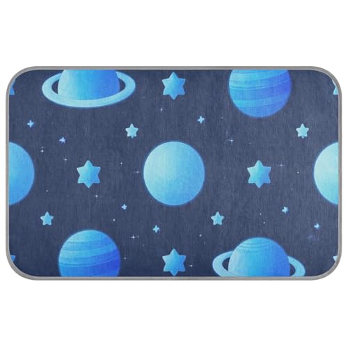 EtherSpher Blue Cosmic Planet Sommer Kühlende selbstkühlende Hundedecken für große Hunde für Kaninchen, gemütliches Schlafzubehör, Manta Fria para Perros M von EtherSpher
