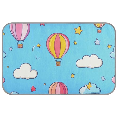 EtherSpher Blue Sky Heißluftballon, kühlendes Haustierkissen, selbstkühlendes Katzenbett für draußen, für Haustiere, draußen, tragbar, Cama Fria para perro M von EtherSpher