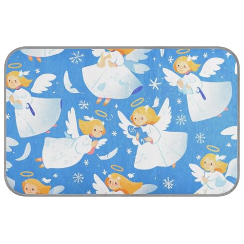 EtherSpher Blue Snow Angel Sommer-Kühlbetten, selbstkühlende Matte für Outdoor-Katzen für Tiere, Reise-Tapete Frio para Perros M von EtherSpher