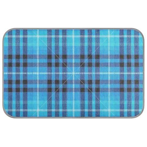 EtherSpher Buffalo Türkis, kariert, Sommer-Kühlkissen für Hunde, selbstkühlend, Outdoor-Katzenbett für Kätzchen, Indoor-Katzen, faltbar, Manta Fria para Perros M EtherSpher Buffalo Türkis, kariert, Sommer-Kühlkissen für Hunde, selbstkühlend, Outdoor-Katzenbett für Kätzchen, Indoor-Katzen, faltbar, Manta Fria para Perros M von EtherSpher
