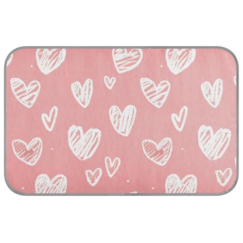 EtherSpher Cartoon Cute Love Red Summer Cooling Pads or Mats Self Cooling Pet Bed for Cats for Kitten Dogs Outside Portable Manta Fria para Perros M von EtherSpher