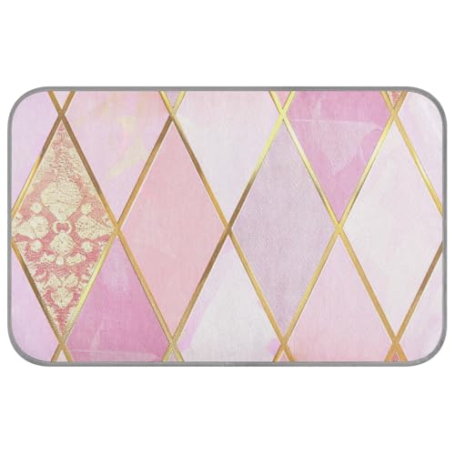 EtherSpher College Chic Kühlkissen für den Sommer, selbstkühlendes Kissen für Katzen, für Hunde, Haustiere, Sommer, Esterilla, Refrescante Para, Perros, M, Rosa und Gold von EtherSpher