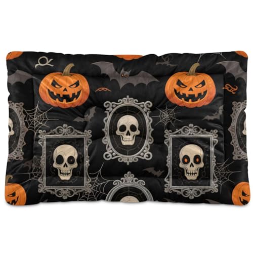 EtherSpher Halloween-Hundebett, waschbar, rutschfest, weich, bequem, für mittelgroße und große Hunde, 91,4 x 61 cm, Orange EtherSpher Halloween-Hundebett, waschbar, rutschfest, weich, bequem, für mittelgroße und große Hunde, 91,4 x 61 cm, Orange von EtherSpher