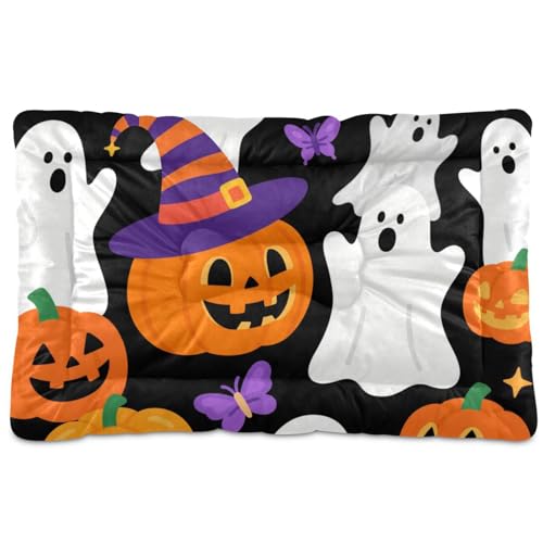 EtherSpher Halloween-Hundebett, waschbar, weich, bequem, rutschfeste Unterseite, für mittelgroße und große Hunde, 91,4 x 61 cm, Gelb EtherSpher Halloween-Hundebett, waschbar, weich, bequem, rutschfeste Unterseite, für mittelgroße und große Hunde, 91,4 x 61 cm, Gelb von EtherSpher