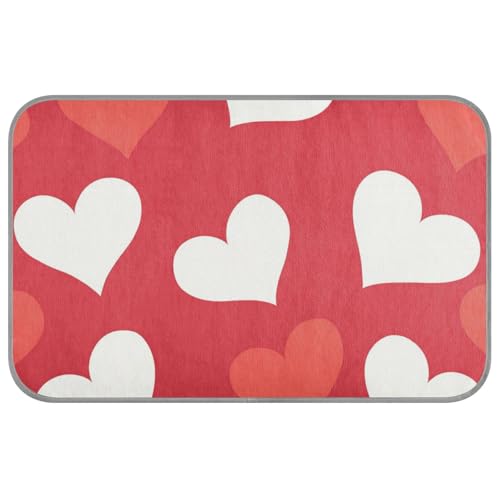 EtherSpher Happy Valentine Love Heart Red Summer Cooling Mats Self Cooling Pads for Dogs for Pet Indoor Cats Non Slip Manta refrescante para perro M von EtherSpher