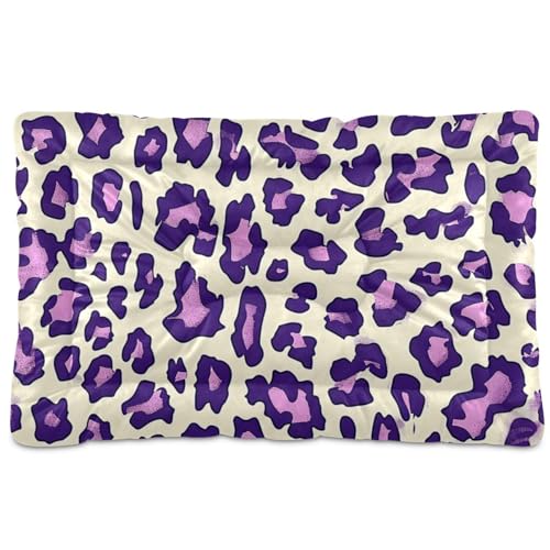 EtherSpher Haustierbett, waschbar, rutschfest, weich, bequem, für große Jumbo, mittelgroße und kleine Hunde, 91,4 x 61 cm, Leopardenmuster, Violett EtherSpher Haustierbett, waschbar, rutschfest, weich, bequem, für große Jumbo, mittelgroße und kleine Hunde, 91,4 x 61 cm, Leopardenmuster, Violett von EtherSpher
