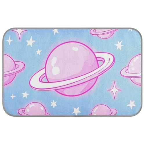 EtherSpher Hundematten für den Sommer, romantisch, niedlich, Planet, Universum, kühlend, selbstkühlend, wasserdicht, für den Außenbereich, Pink, Größe M von EtherSpher