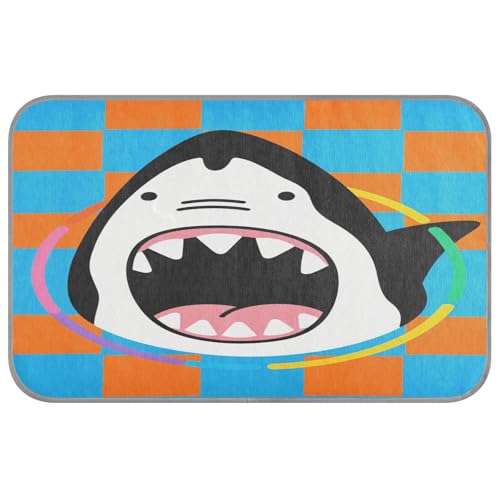 EtherSpher Kühlbett für Haustiere, niedliches Cartoon-Design, schwarzer Hai, selbstkühlend, für den Innenbereich, wasserdicht, Tapete, Refrescante para mascotas M EtherSpher Kühlbett für Haustiere, niedliches Cartoon-Design, schwarzer Hai, selbstkühlend, für den Innenbereich, wasserdicht, Tapete, Refrescante para mascotas M von EtherSpher