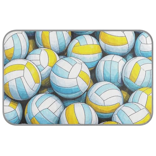EtherSpher Kühlende Haustierunterlage für den Sommer, Cartoon-Sport, Volleyball, selbstkühlend, wasserdicht, für Welpen, gemütlich, schlafsicher, Größe M EtherSpher Kühlende Haustierunterlage für den Sommer, Cartoon-Sport, Volleyball, selbstkühlend, wasserdicht, für Welpen, gemütlich, schlafsicher, Größe M von EtherSpher