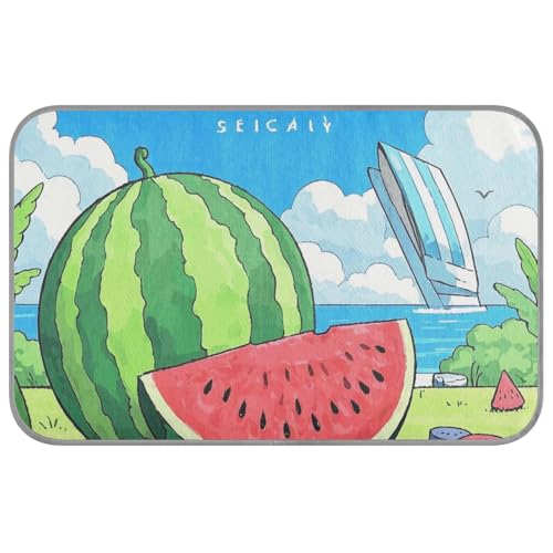 EtherSpher Kühlkissen für den Sommer, Wassermelone, selbstkühlendes Kissen für Katzen, für Tiere, Outdoor, einzigartige Cama-Auffrischung, Para, Perros, M, Grün von EtherSpher