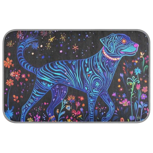 EtherSpher Kühlmatte für Hunde, fluoreszierend, für den Sommer, für Katzen, selbstkühlende Pads für Hunde für Haustiere, draußen, weich, für den Sommer, Größe M, Blau EtherSpher Kühlmatte für Hunde, fluoreszierend, für den Sommer, für Katzen, selbstkühlende Pads für Hunde für Haustiere, draußen, weich, für den Sommer, Größe M, Blau von EtherSpher