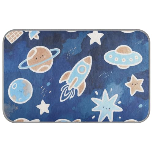 EtherSpher Lovely Blue Rockets Planet Summer Kühlmatte für Hunde, selbstkühlende Decke für Katzen für Hunde, Katzen, nicht elektrisch, Größe M EtherSpher Lovely Blue Rockets Planet Summer Kühlmatte für Hunde, selbstkühlende Decke für Katzen für Hunde, Katzen, nicht elektrisch, Größe M von EtherSpher
