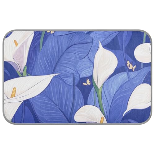 EtherSpher Nature Calla Lily Kühlmatte für den Sommer, selbstkühlendes Bett für Katzen, Outdoor, Schwein, Outdoor, Haustier, wasserdicht, Esterilla, Refrescante para Perros, M von EtherSpher