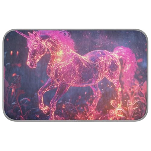 EtherSpher Pink Fire Horse Sommer-Kühlprodukte, selbstkühlende Matte für Katzen, Outdoor, für Haustiere, Outdoor, tragbar, Cama Fria para perro M von EtherSpher