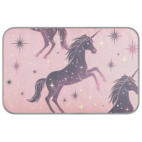 EtherSpher Purple Fantasy Star Unicorns Summer Cooling Gel Mat for Dogs Self Cooling Cat Bed for Outdoor for Chihuahua Outdoor Waterproof tapete enfriador para Perros M von EtherSpher