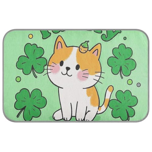 EtherSpher St. Patrick's Day Cartoon-Katzen-Sommer-Kühldecke, selbstkühlende Kühlmatte für Hunde, draußen, Katze, Haustier, Sommer-Tapete, Auffrischung, Para Mascotas, Größe M EtherSpher St. Patrick's Day Cartoon-Katzen-Sommer-Kühldecke, selbstkühlende Kühlmatte für Hunde, draußen, Katze, Haustier, Sommer-Tapete, Auffrischung, Para Mascotas, Größe M von EtherSpher