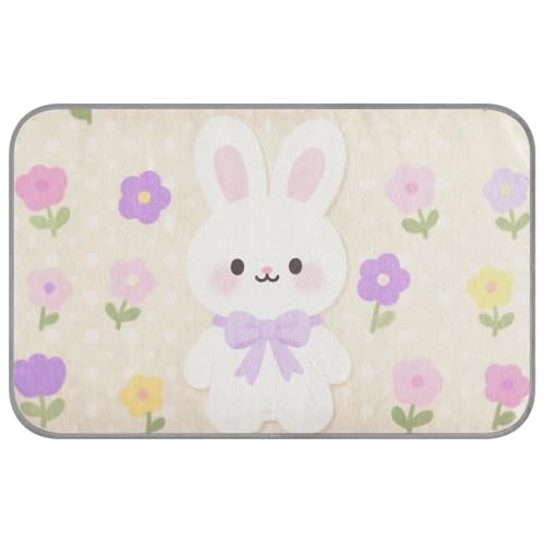 EtherSpher Süße Cartoon-Decke mit weißem Kaninchen, für Sommer, Sommer, kühlend, selbstkühlend, für Outdoor-Katzen, Welpen, Innenbereich, faltbar, Camas Frias Para Perros M EtherSpher Süße Cartoon-Decke mit weißem Kaninchen, für Sommer, Sommer, kühlend, selbstkühlend, für Outdoor-Katzen, Welpen, Innenbereich, faltbar, Camas Frias Para Perros M von EtherSpher