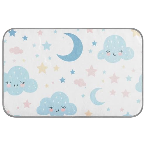 EtherSpher Wolken und Monde, kühlende Kühlmatte für den Sommer, für den Sommer, für Katzen, Outdoor, Hamster, Outdoor, Haustier, Katze, Essentials Tapete enfriador para Perros M von EtherSpher