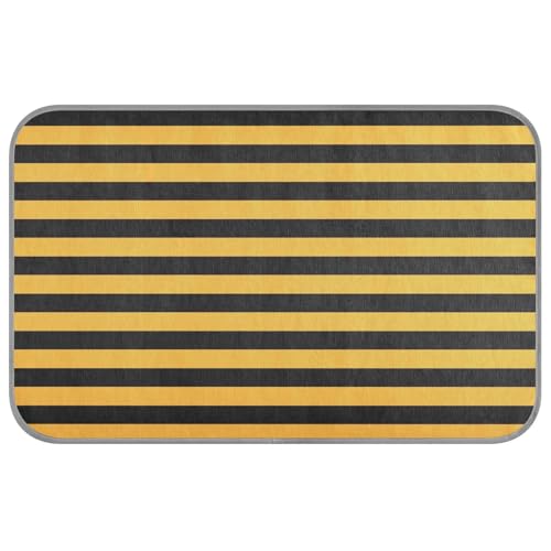 EtherSpher Yellow and Black Line Sommer-Kühldecken für große Hunde, selbstkühlende Pads für Hunde für Haustiere im Innenbereich, Essentials Tapete Frio para Perros M EtherSpher Yellow and Black Line Sommer-Kühldecken für große Hunde, selbstkühlende Pads für Hunde für Haustiere im Innenbereich, Essentials Tapete Frio para Perros M von EtherSpher