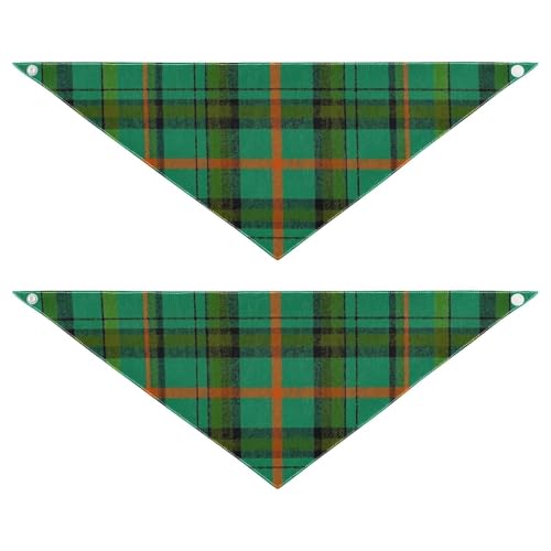 Halstücher für Hunde, Retro-Stil, Büffelkariert, einzigartige Form, verstellbare Passform, Dreieck-Lätzchen, Halstuch, niedliches Haustier-Urlaubszubehör, Dekoration für Hunde und Katzen, 2 Stück von EtherSpher