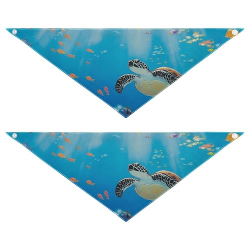 Hundehalstücher mit Cartoon-Motiv, niedliche bunte Meeresschildkröte, einzigartige Form, verstellbare Passform, Uni, für Welpen, Katzen, Haustier-Schal, niedliches Haustier-Zubehör, Dekoration für Hundehalstücher mit Cartoon-Motiv, niedliche bunte Meeresschildkröte, einzigartige Form, verstellbare Passform, Uni, für Welpen, Katzen, Haustier-Schal, niedliches Haustier-Zubehör, Dekoration für von EtherSpher