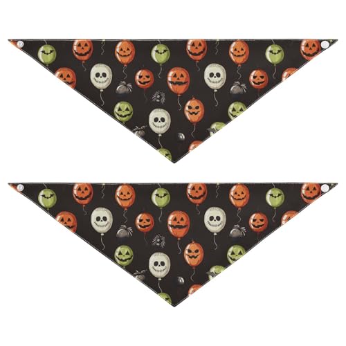 Hundehalstücher mit Halloween-Elementen, verstellbar, weich, niedliches Haustierzubehör für Hunde und Katzen, 2 Stück Hundehalstücher mit Halloween-Elementen, verstellbar, weich, niedliches Haustierzubehör für Hunde und Katzen, 2 Stück von EtherSpher