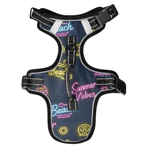 Sun Neon Summer Vibes Beach Reflektierende Hundeweste für Labrador, Nachtspaziergänge, wichtige Weste für Spaziergänge bei Nacht mit Griff, chalecos para Perros, Größe M Sun Neon Summer Vibes Beach Reflektierende Hundeweste für Labrador, Nachtspaziergänge, wichtige Weste für Spaziergänge bei Nacht mit Griff, chalecos para Perros, Größe M von EtherSpher