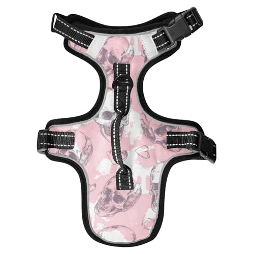 Valentine Hundeweste mit Herzschädel und reflektierendem Totenkopf, für Spaziergänge bei Nacht, dehnbare Weste für Spaziergänge in der Nacht, mit Griff, Größe M Valentine Hundeweste mit Herzschädel und reflektierendem Totenkopf, für Spaziergänge bei Nacht, dehnbare Weste für Spaziergänge in der Nacht, mit Griff, Größe M von EtherSpher