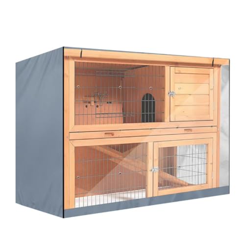 Abdeckung für Kaninchenstall, 210D Oxford-Stoff, Doppeldecker für Meerschweinchen, Kaninchenkäfig – staubdicht, feuchtigkeitsbeständige Haustierabdeckungen (Silber) Abdeckung für Kaninchenstall, 210D Oxford-Stoff, Doppeldecker für Meerschweinchen, Kaninchenkäfig – staubdicht, feuchtigkeitsbeständige Haustierabdeckungen (Silber) von Etomvoop