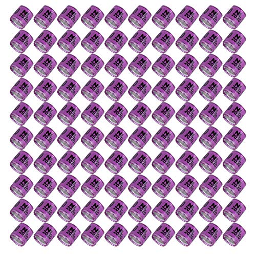 100 Stück Beinring, Vogel, Tauben, Tauben, Fußring, Tauben-Clamp/Holder-Ring, Fußring, Tauben-Clamp/Holder-Ring, Fußring, Aluminiumlegierung, Identifikationsband, Trainingsgerät, 100 Stück Beinring, Vogel, Tauben, Tauben, Fußring, Tauben-Clamp/Holder-Ring, Fußring, Tauben-Clamp/Holder-Ring, Fußring, Aluminiumlegierung, Identifikationsband, Trainingsgerät, von Eujgoov