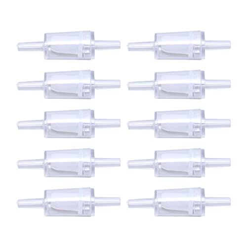 Eujgoov 10 Stück Rückschlagventil, 4 Mm PP-Rückschlagventil, Einweg-Rückschlagventil, Rückschlagventil für Aquarien, Rückschlagventil, Luftpumpe, Aquarium, Eujgoov 10 Stück Rückschlagventil, 4 Mm PP-Rückschlagventil, Einweg-Rückschlagventil, Rückschlagventil für Aquarien, Rückschlagventil, Luftpumpe, Aquarium, von Eujgoov