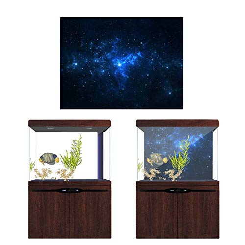 Eujgoov Aquarium-Poster, Aquarium-Poster, Aquarium-Poster, Hintergrund, PVC-Klebstoff, Sternenhimmel-Dekoration, Papier-Aufkleber (122 * 50CM) von Eujgoov