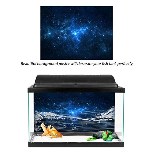 Eujgoov Aquarium-Poster, Aquarium-Poster, Aquarium-Poster, Hintergrund, PVC-Klebstoff, Sternenhimmel-Dekoration, Papier-Aufkleber (91 * 50CM) von Eujgoov