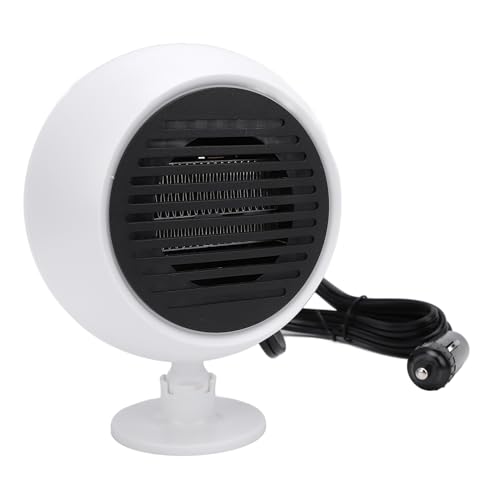 Eujgoov Kompakter Autoheizlüfter Tragbarer Defogger Defogger, Schnellheizung mit Sicherheitsfunktionen, Ideal für Tägliches PC -Material (24V) von Eujgoov